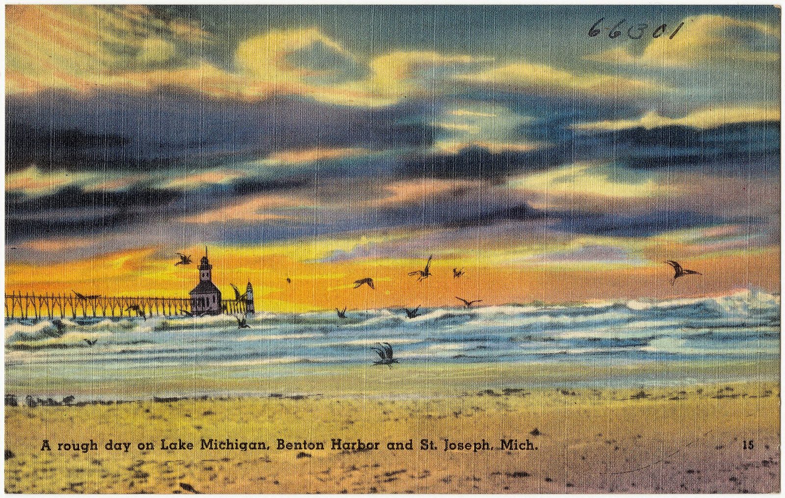 A rough day on Lake Michigan, Benton Harbor and St. Joseph, Mich